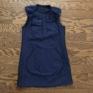 BCBGMAXAZRIA Black & Purple Jacquard dress  XS